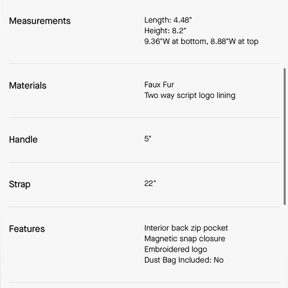 kate spade Lavender Faux Fur crossbody - Picture 5 of 10